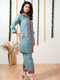 MAROON SEA GREEN PATHANI