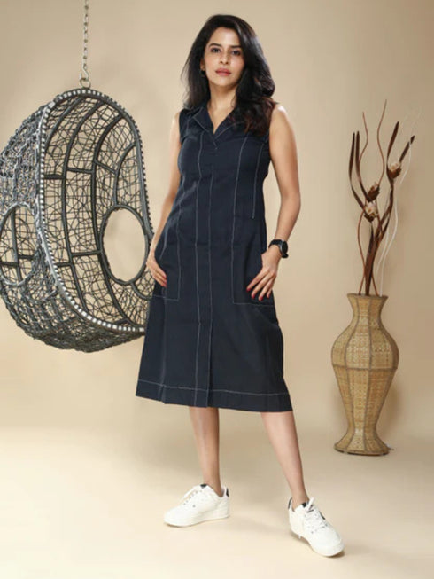 NAVY BLUE DRESS