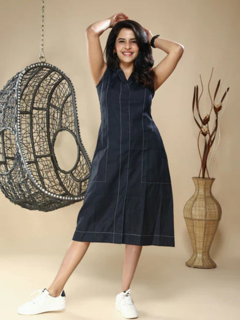 NAVY BLUE DRESS