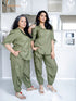 OLIVE GREEN CO-ORD SET