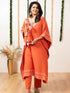 ORANGE KAFTAN /PANT WITH POTLI