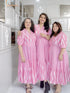 PINK IKAT DRESS