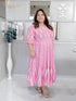 PINK IKAT DRESS