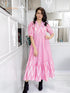 PINK IKAT DRESS