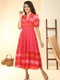 RED IKAT DRESS