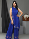 ROYAL BLUE HAND EMBROIDERY COORD SET