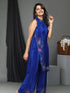 ROYAL BLUE HAND EMBROIDERY COORD SET