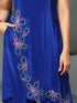 ROYAL BLUE HAND EMBROIDERY COORD SET