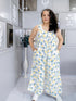 WHITE DUNGAREE JUMPSUIT