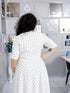 WHITE CHECKS DRESS