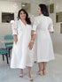 WHITE HAKOBA DRESS