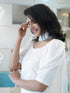 WHITE KALI PANT/KURTI SET