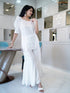 WHITE KALI PANT/KURTI SET