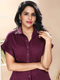 WINE SHIRT WITH KALI PANT