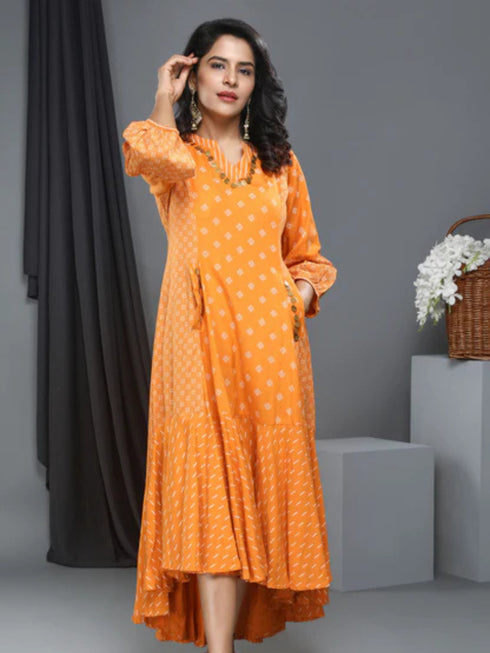 YELLOW COIN DRESS