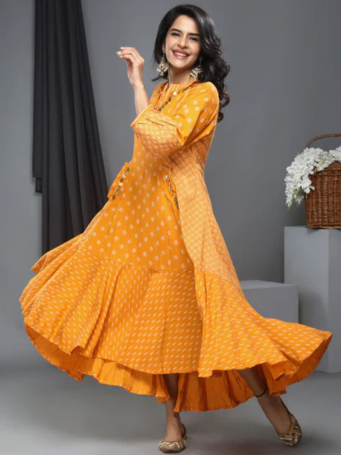 YELLOW COIN DRESS