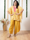 YELLOW SHORT KAFTAN TOP/PANT
