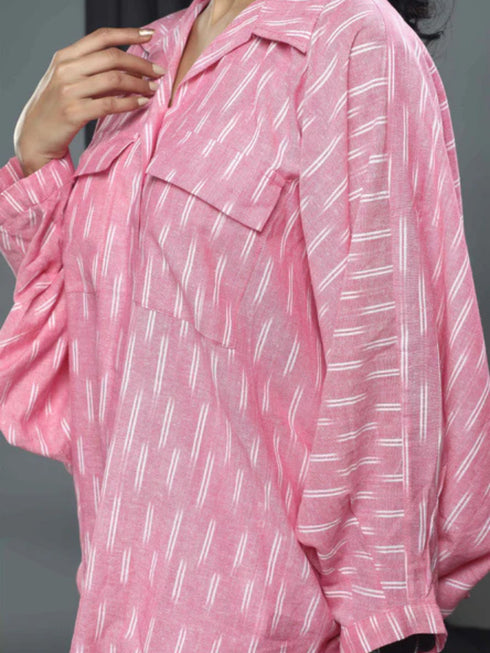 PINK IKAT COORD SET