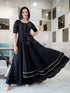 BLACK A LINE DRESS
