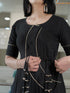 BLACK A LINE DRESS