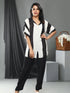 BLACK AND WHITE COORD SET