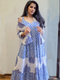 WHITE BLUE SHIRT DRESS