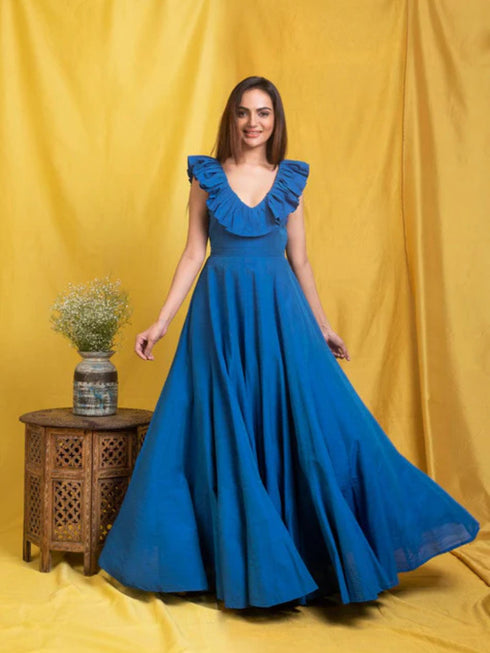 BLUE LONG GOWN