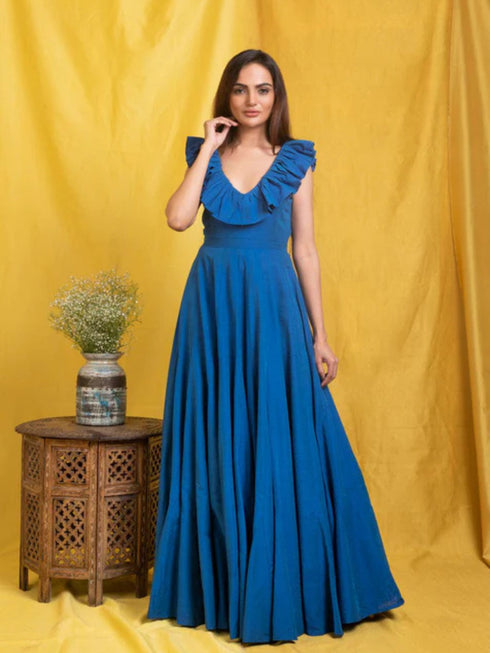BLUE LONG GOWN