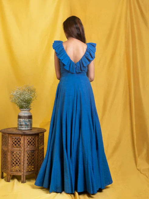 BLUE LONG GOWN