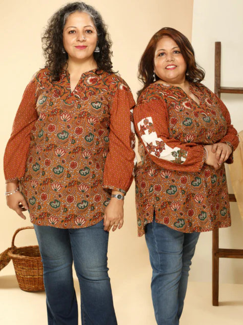 BROWN COTTON TOP