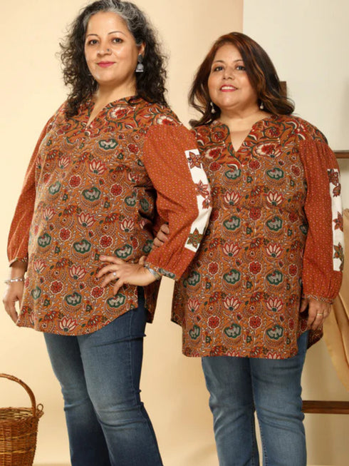 BROWN COTTON TOP