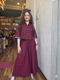 MAROON AFGAN EMBROIDERY CO-ORD SET