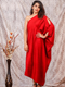 Elegant Red One-Shoulder Evening Dress
