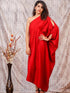 Elegant Red One-Shoulder Evening Dress