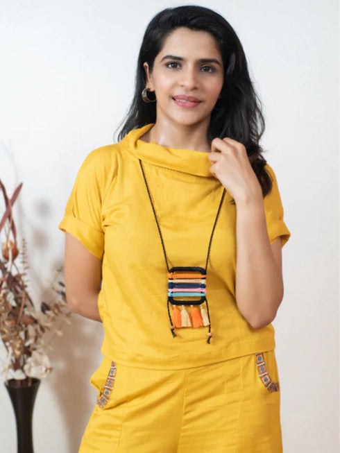 MUSTARD YELLOW COORD SET