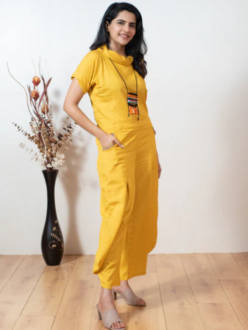MUSTARD YELLOW COORD SET