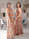 ORANGE JAIPURI JUMPSUIT