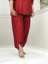 MAROON DHOTI SET