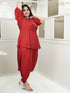 MAROON DHOTI SET
