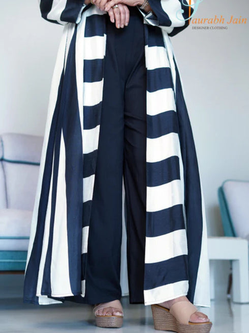 BLACK/WHITE JACKET SET