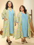 BLUE YELLOW JACKET DRESS