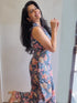 GREEN FLORAL COTTON JUMPSUIT