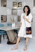 OFF WHITE BOHO DRESS WITH SLING BAG