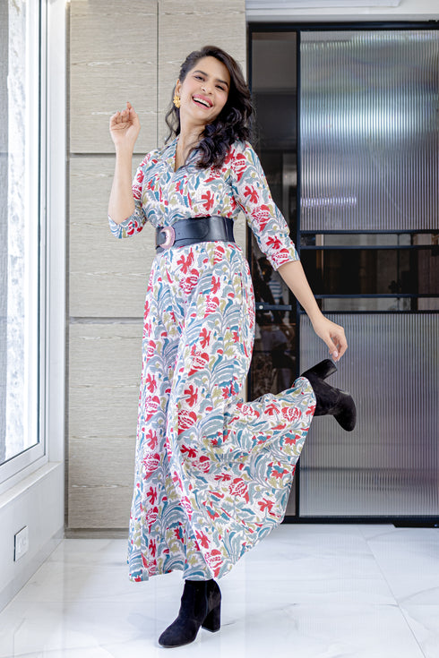 FLORAL JAIPURI JUMPSUIT