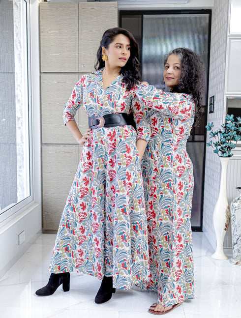 FLORAL JAIPURI JUMPSUIT