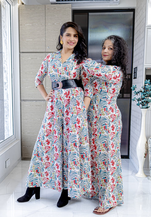FLORAL JAIPURI JUMPSUIT