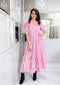 PINK IKAT DRESS