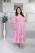PINK IKAT DRESS