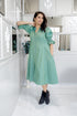 Designer Women Green Dress , Full View