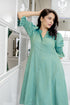 Designer Women Green Dress , Front View